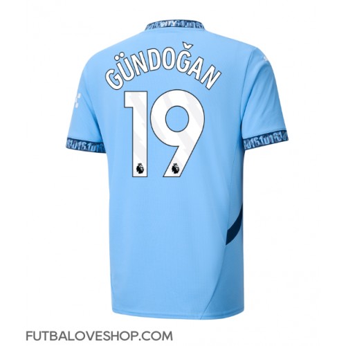 Dres Manchester City Ilkay Gundogan #19 Domáci 2024-25 Krátky Rukáv